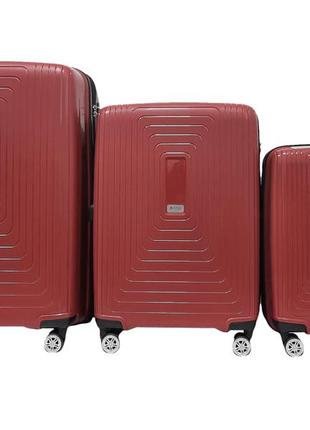Валіза airtex 241 червоний комплект валіз
