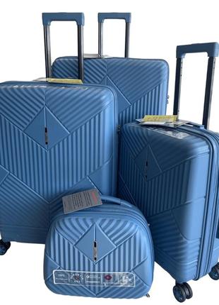 Валіза airtex 639 синій комплект валіз