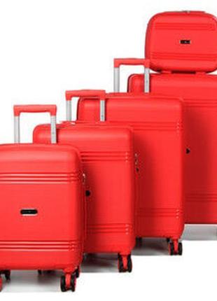 Валіза snowball 21204 червоний комплект валіз