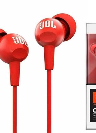 Наушники JBL для iPhone/Android (red) JBL C100Si