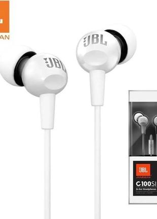 Наушники JBL для iPhone/Android (white) JBL C100Si