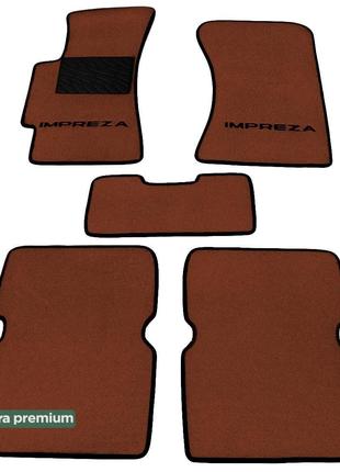 Двухслойные коврики Sotra Premium Terracotta для Subaru Imprez...