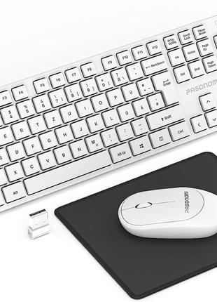 Комбинированная беспроводная клавиатура и бесшумная мышь PASONOMI