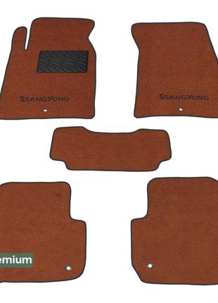 Двошарові килимки Sotra Premium Terracotta для SsangYong Rexto...