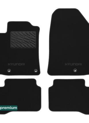 Двухслойные коврики Sotra Premium Black для Hyundai Ioniq (mkI...