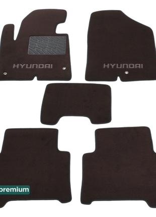 Двухслойные коврики Sotra Premium Chocolate для Hyundai Santa ...