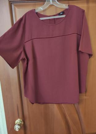 Женская блуза блузка с коротким рукавом батал р.56-58/uk22