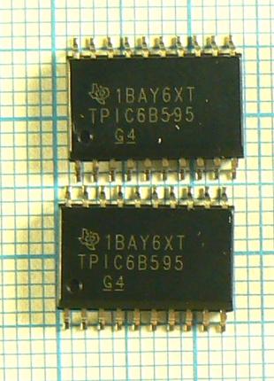 Лот 2 × 57.64 ₴ TPIC6B595 so20 регистр сдвига 8 bit 5v 50v/0.5a