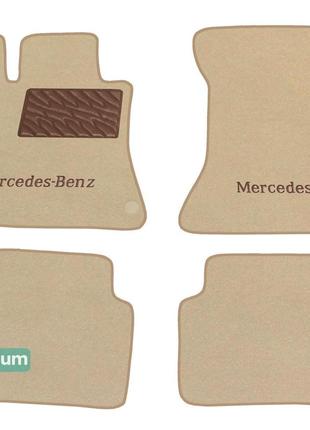 Двухслойные коврики Sotra Premium Beige для Mercedes-Benz CLS-...