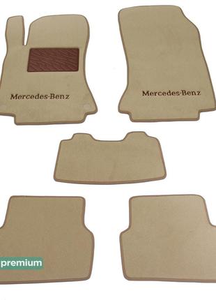 Двошарові килимки Sotra Premium Beige для Mercedes-Benz CLA-Cl...