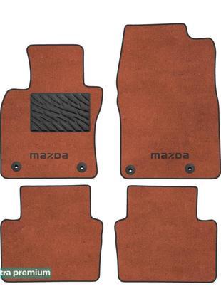 Двухслойные коврики Sotra Premium Terracotta для Mazda 3 (mkIV...