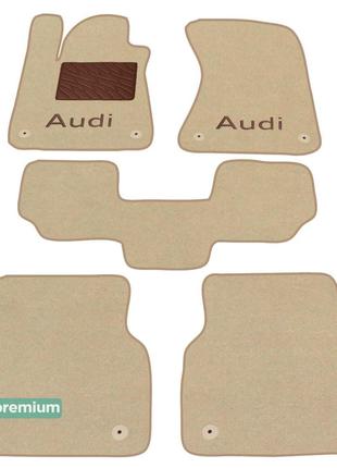 Двухслойные коврики Sotra Premium Beige для Audi A8/S8 (mkIII)...