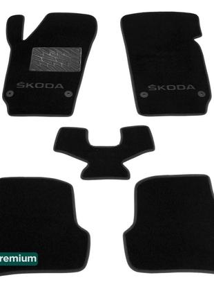 Двухслойные коврики Sotra Premium Black для Skoda Fabia (mkIII...