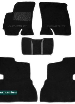 Двухслойные коврики Sotra Premium Graphite для Chevrolet Evand...