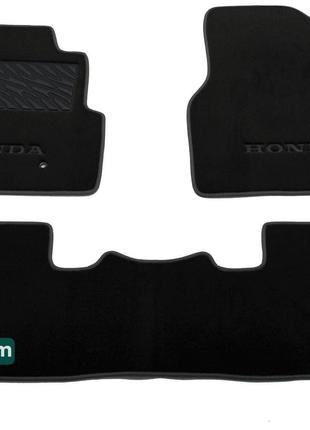 Двухслойные коврики Sotra Premium Black для Honda Pilot (mkII)...