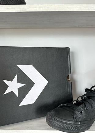 Кеди високі шкіряні Converse ct as hi black чорні 41.5 розмі