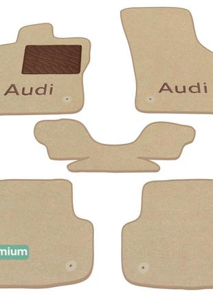 Двухслойные коврики Sotra Premium Beige для Audi A3/S3/RS3 (mk...