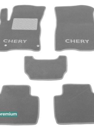Двухслойные коврики Sotra Premium Grey для Chery Tiggo 2 / Tig...