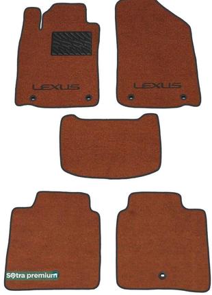 Двухслойные коврики Sotra Premium Terracot для Lexus ES (mkVI)...