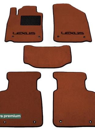 Двухслойные коврики Sotra Premium Terracotta для Lexus ES (mkV...