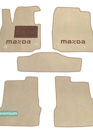 Двухслойные коврики Sotra Premium Beige для Mazda MX-30 (mkI) ...