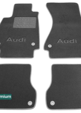 Двухслойные коврики Sotra Custom Premium Grey для Audi A6/S6/R...