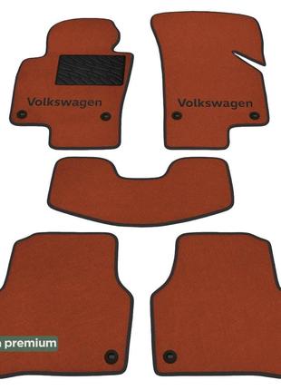 Двухслойные коврики Sotra Premium Terracot для Volkswagen Pass...