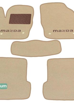 Двухслойные коврики Sotra Premium Beige для Mazda 3 (mkII) 200...
