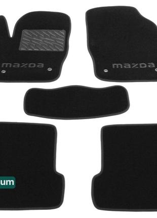 Двухслойные коврики Sotra Premium Black для Mazda 3 (mkII) 200...