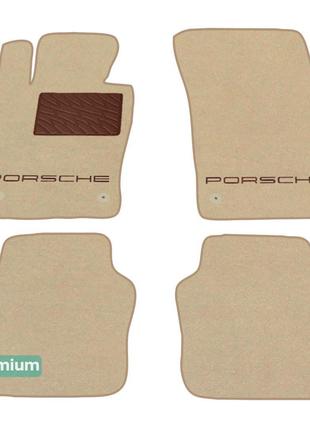 Двухслойные коврики Sotra Premium Beige для Porsche Panamera (...