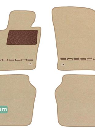 Двухслойные коврики Sotra Premium Beige для Porsche Panamera (...
