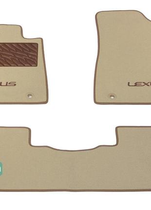 Двухслойные коврики Sotra Premium Beige для Lexus RX (mkIII)(с...