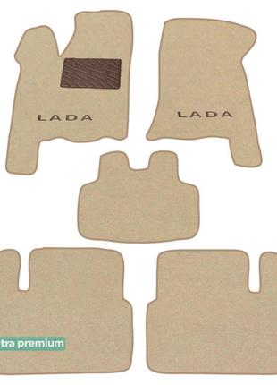 Двухслойные коврики Sotra Premium Beige для Лада 110 (2110 / 2...
