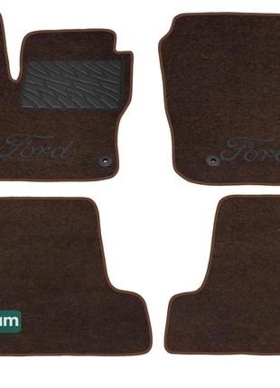 Двухслойные коврики Sotra Premium Chocolate для Ford Focus (mk...