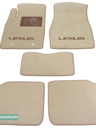 Двухслойные коврики Sotra Premium Beige для Lexus ES (mkIV) 20...
