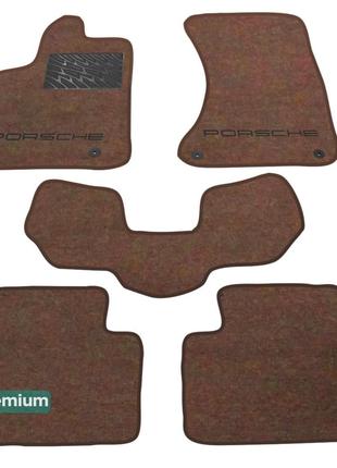 Двухслойные коврики Sotra Premium Chocolate для Porsche Macan ...