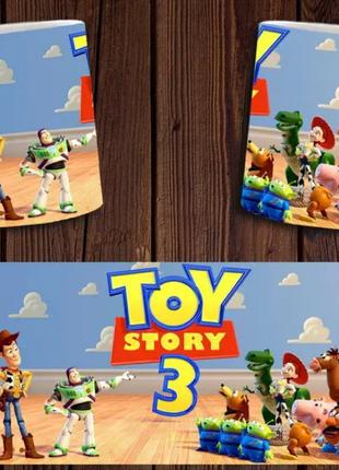 Чашка біла керамічна "Історія іграшок" Toy story ABC