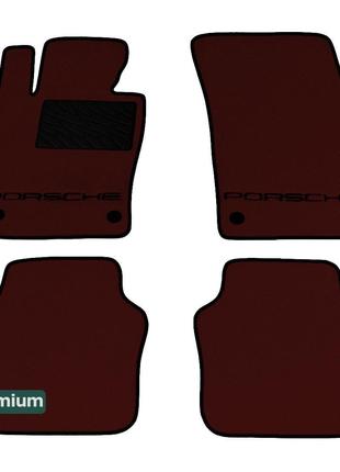Двухслойные коврики Sotra Premium Chocolate для Porsche Paname...