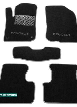 Двухслойные коврики Sotra Premium Black для Peugeot 208 (mkI) ...