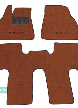 Двухслойные коврики Sotra Premium Terracotta для Tesla Model X...