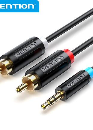 Кабель аудио Vention 3.5 mm to 2 RCA стерео разветвитель RCA Y...