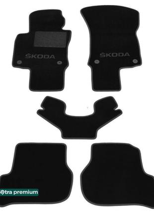 Двухслойные коврики Sotra Premium Graphite для Skoda Octavia (...