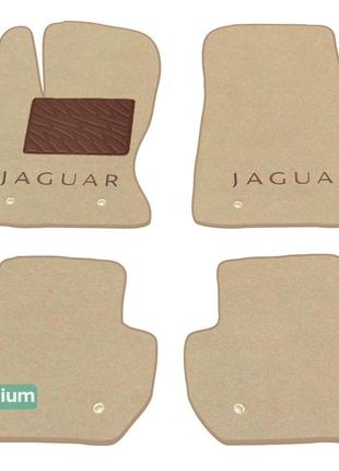 Двошарові килимки Sotra Premium Beige для Jaguar F-Pace (mkI) ...