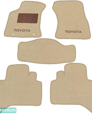 Двухслойные коврики Sotra Premium Beige для Toyota Hilux (mkVI...