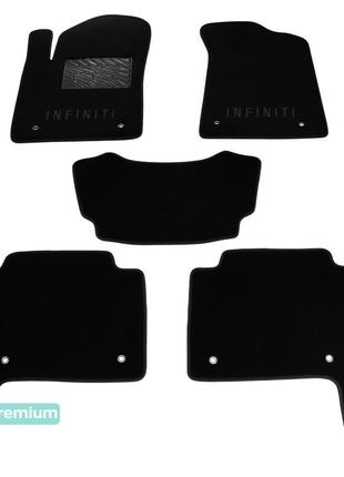 Двухслойные коврики Sotra Premium Black для Infiniti QX80 / QX...
