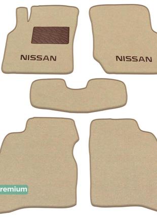 Двухслойные коврики Sotra Premium Beige для Nissan Almera (mkI...