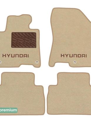 Двухслойные коврики Sotra Premium Beige для Hyundai Santa Fe (...