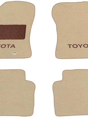 Двухслойные коврики Sotra Premium Beige для Toyota Auris (mkII...