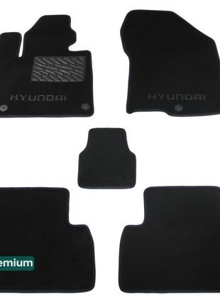 Двухслойные коврики Sotra Premium Black для Hyundai Santa Fe (...