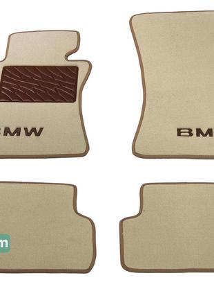 Двошарові килимки Sotra Premium Beige для BMW 6-series (E63) 2...
